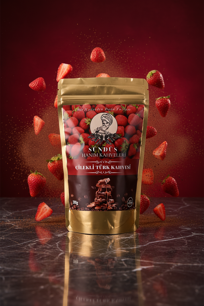 Çilekli Türk Kahvesi 200g